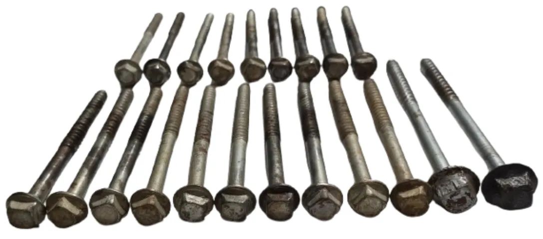 kit 21 Parafuso p/Telha sem Arruela De Vedação 8mm x 110mm - Foto 4