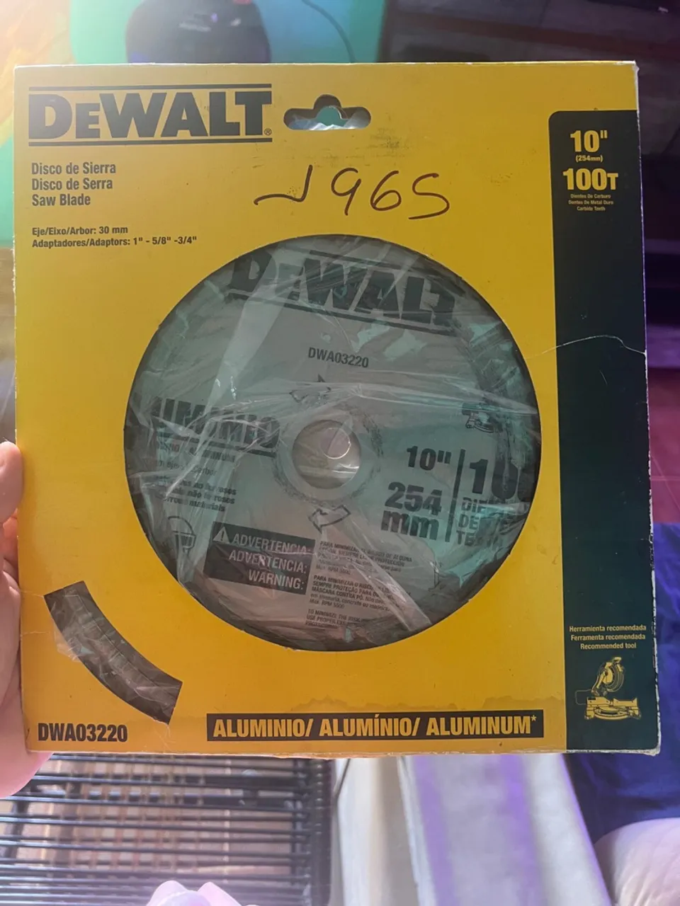 Serra Circular DEWALT 10" para Alumínio - DWA03220