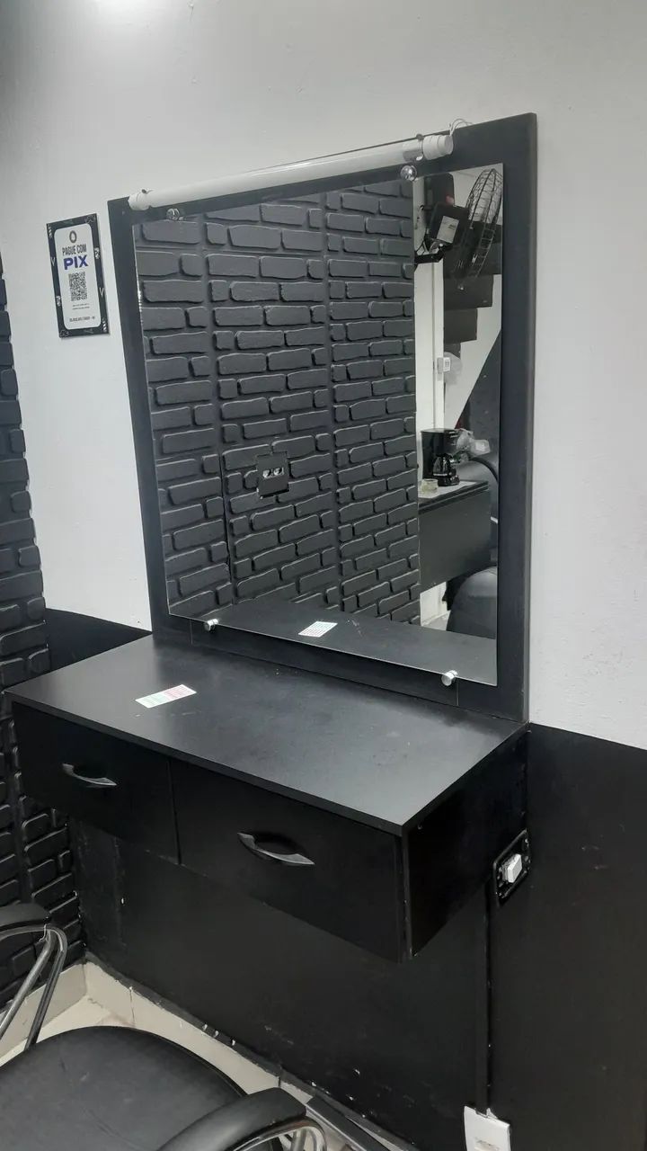 Espelho e uma cadeira  reclinavel para Salão de Beleza - Foto 2