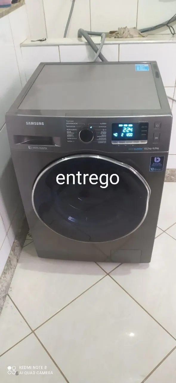 Lava e seca Samsung 10.2 kg entrego