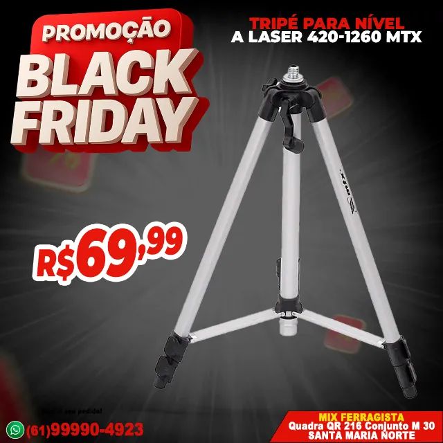Tripé Para Nível a Laser 420-1260 MTX