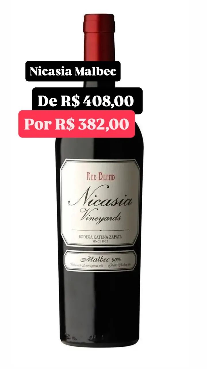 Vinho nicado malbec