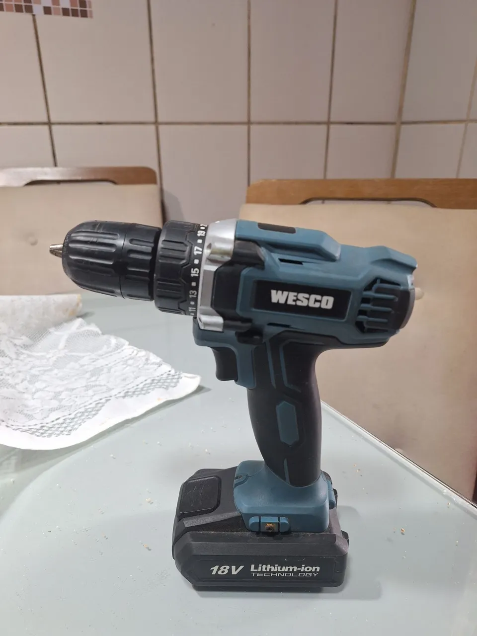 Furadeira/Parafusadeira WESCO 18V Lithium-Ion