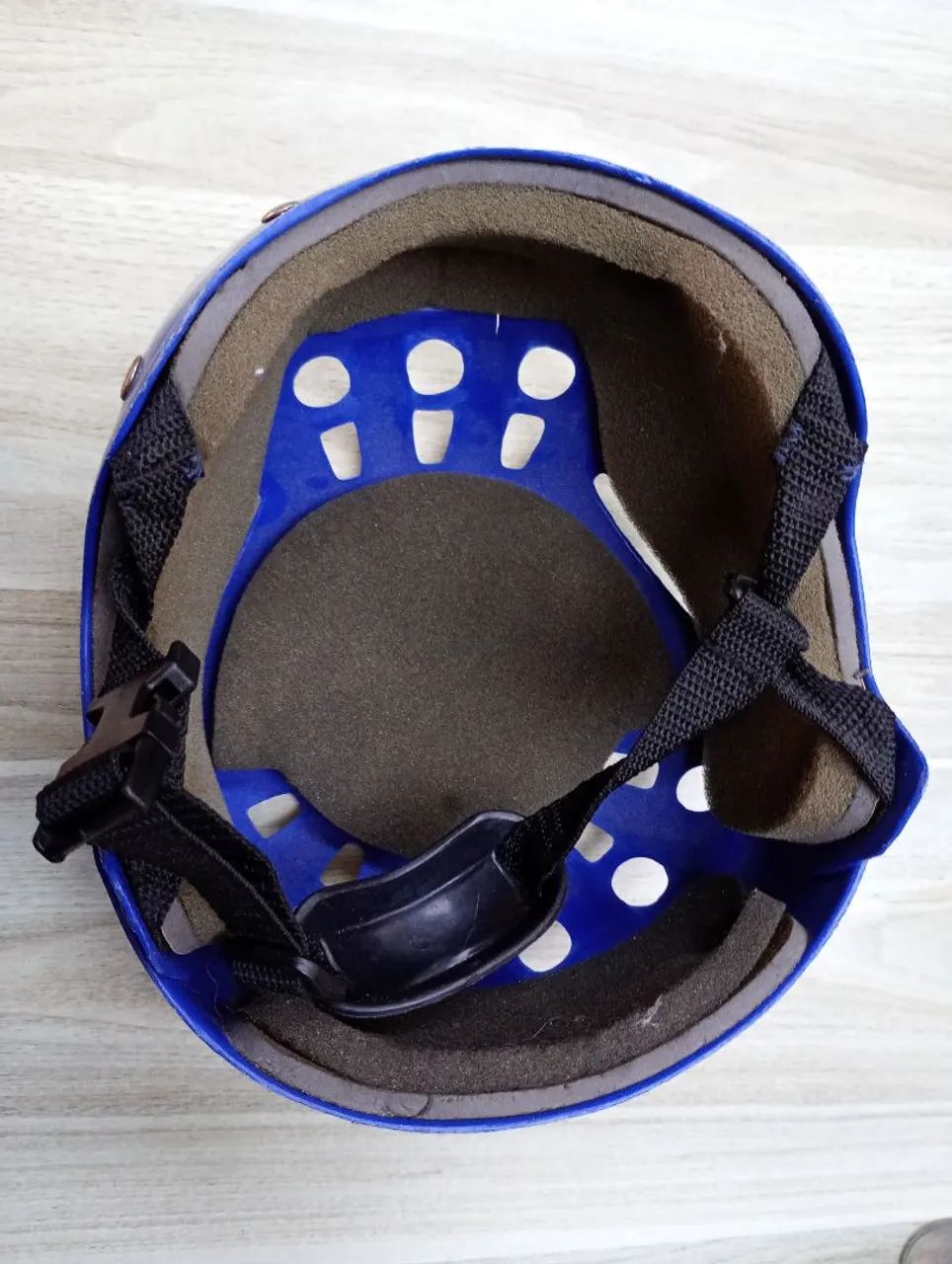 Capacete infantil bike skate de proteção azul - Foto 2