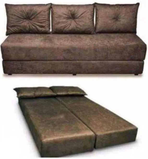 Sofá Cama 3 Lugares Marrom Confortável e Prático