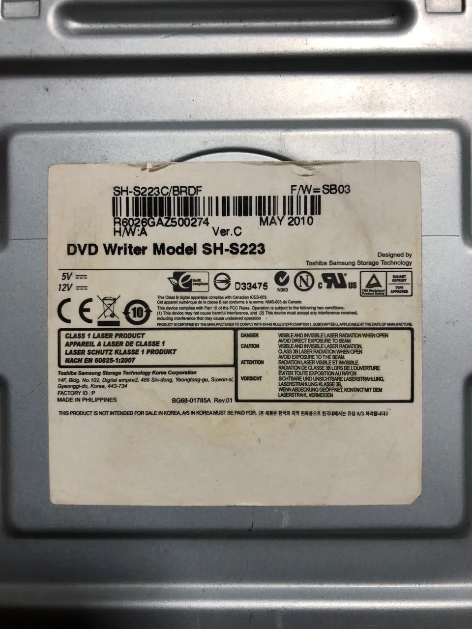 Unidade CD DVD + Itens 64842042382466122