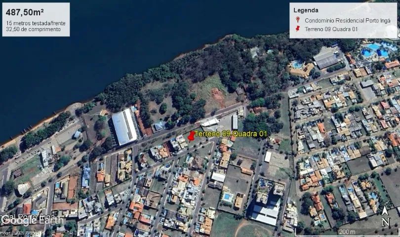 Ótimo terreno com 487m² no Condomínio Fechado Porto Ingá - Porto Rico-PR. - Foto 3