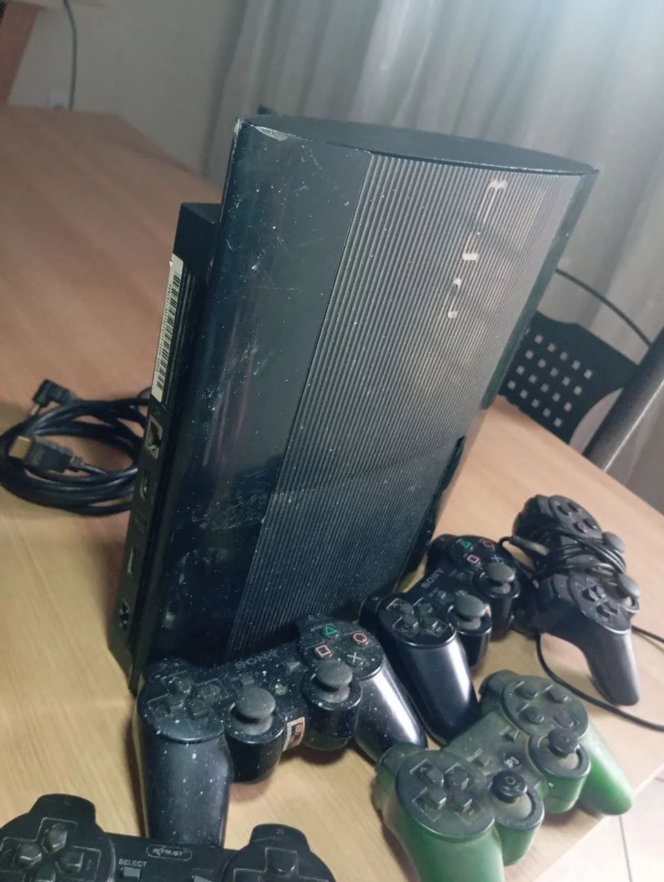 Ps3 desbloqueado! 5 controle, e cabo ! - Foto 4