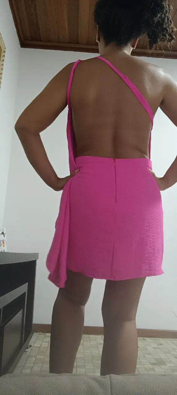 Lindo Vestido de Festa/Balada Rosa  - Foto 3