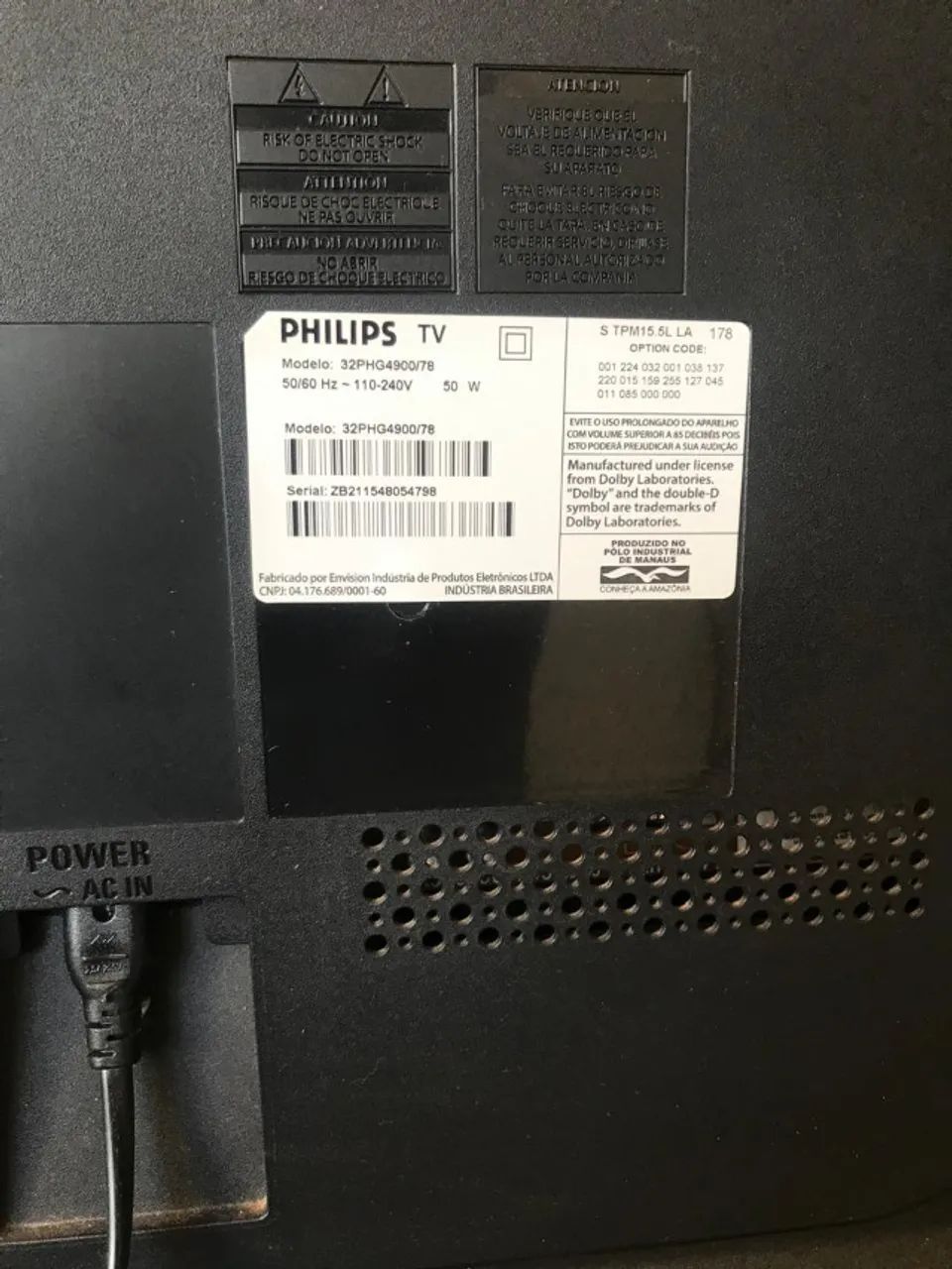 TV Philips 32" LED HD (Com Conversor Digital) - Perfeito Estado - Foto 2