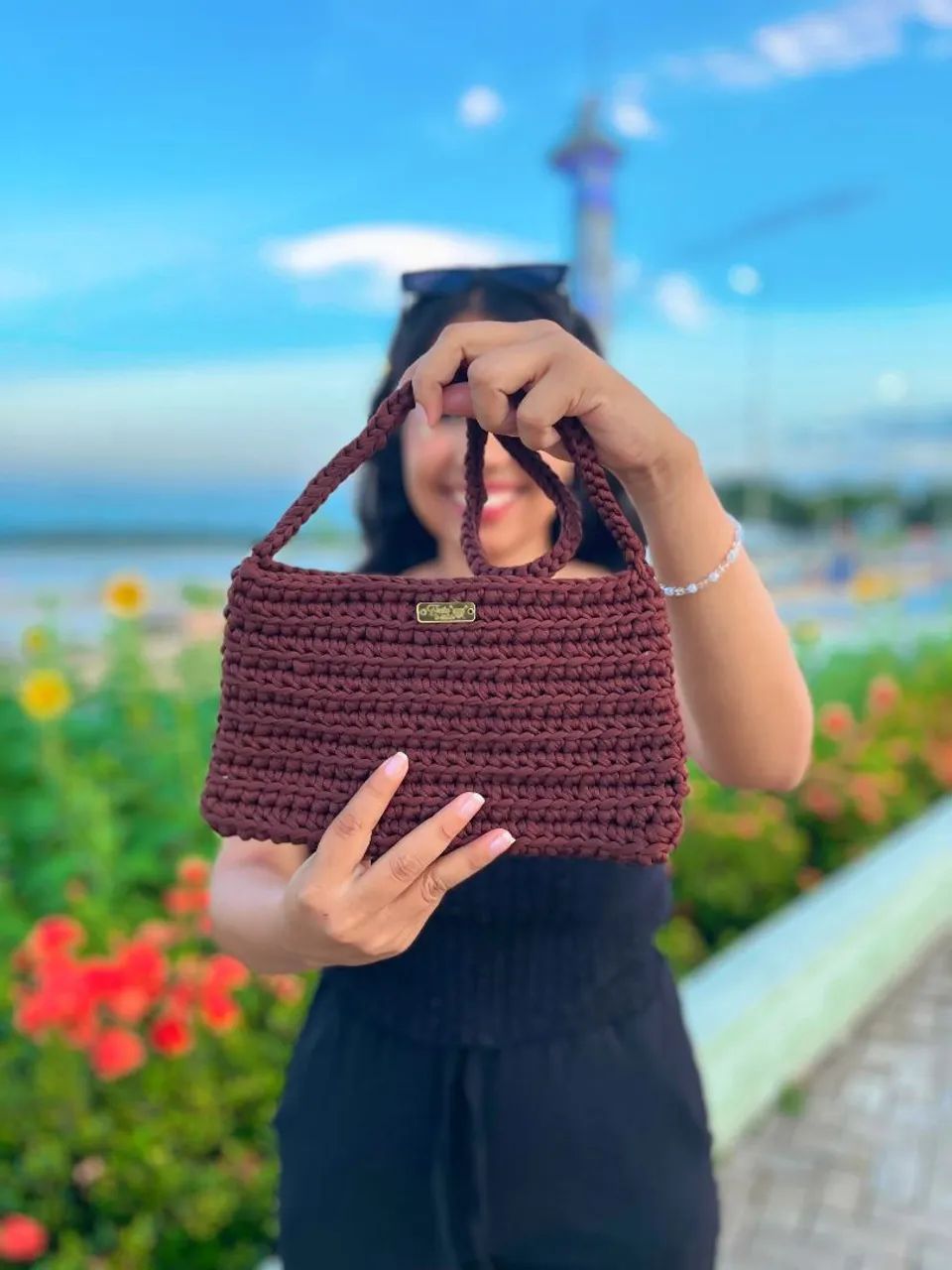 Bolsa de crochê  - Foto 3
