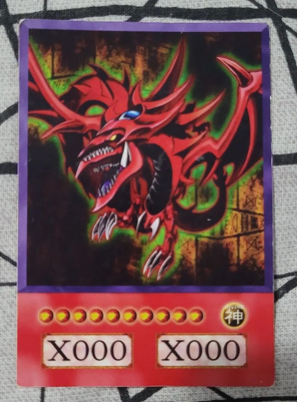 Carta Slifer, o Dragão Celeste - Yu-Gi-Oh! | Deus Egípcio | Usada | Ótimo Estado