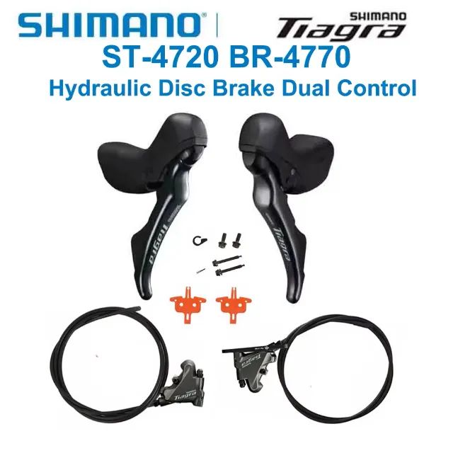 Trocador Sti Hidráulico Shimano Tiagra St-4720 2x10v + Pinças