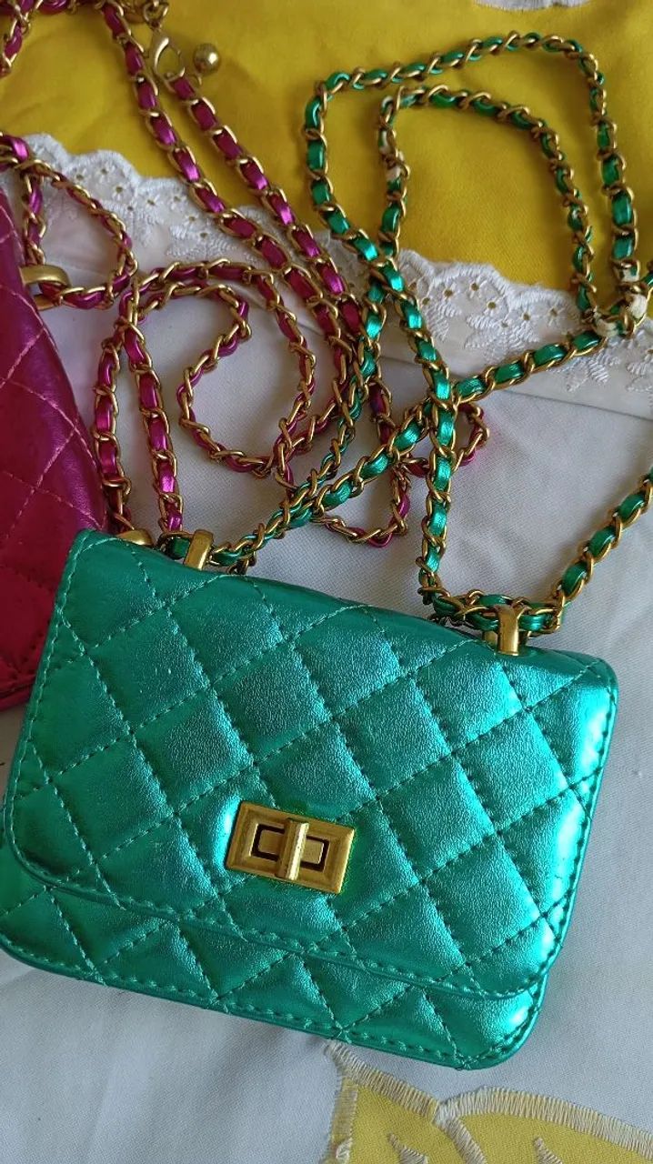 Bolsas coloridas pequenas  - Foto 4