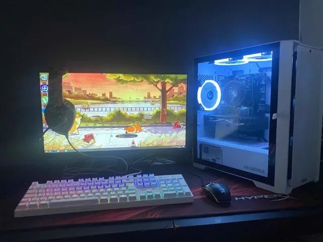 PC gamer Ryzen 5500 + Rx580 + monitor 22 completo - Foto 3