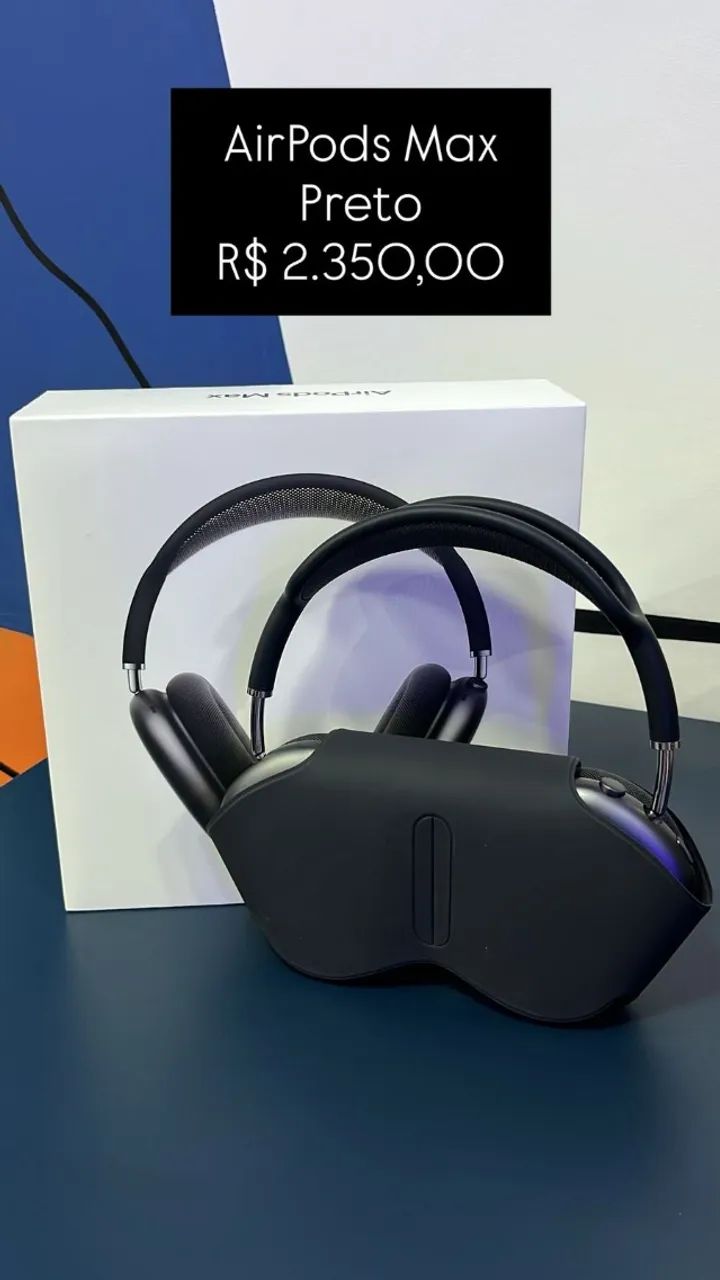 Seminovo: AirPods Max Preto - Loja Fisica - Fones de Ouvido