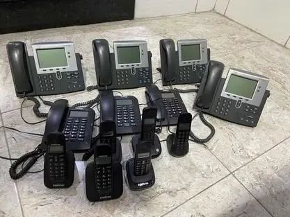 13 Telefones - Cisco, Intelbras e Motorola - Ótimo Preço!