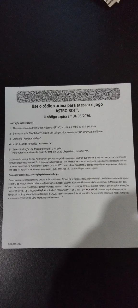 Astro Bot PS5 - Código Novo - Foto 2