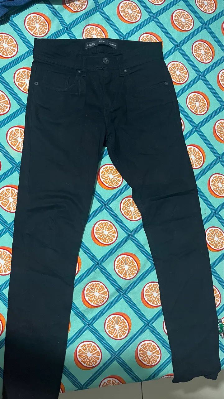 Calça Jeans Preta Masculina - Foto 5