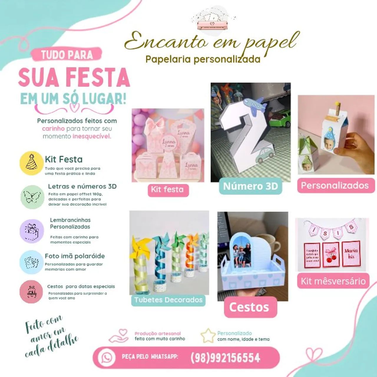 Papelaria personalizada 