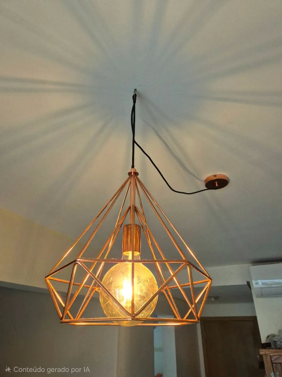 LUSTRE RETRO COBRE - Foto 2