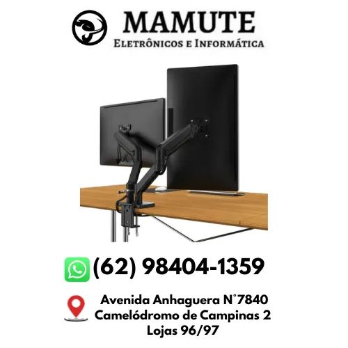 Suporte Monitor Duplo Articulado Vesa Para Mesa 2 Monitores 13 a 32 polegadas