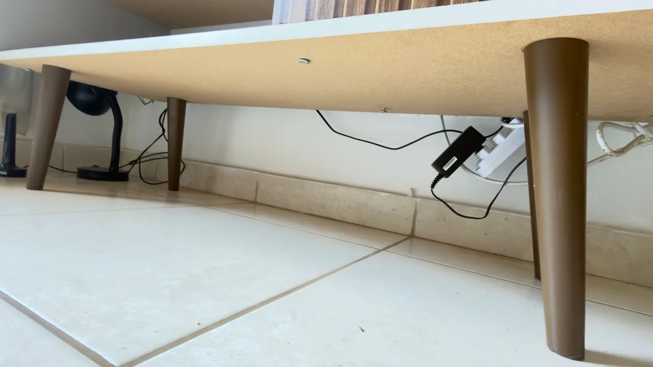 Rack de MDF Cinza com marrom - Foto 4