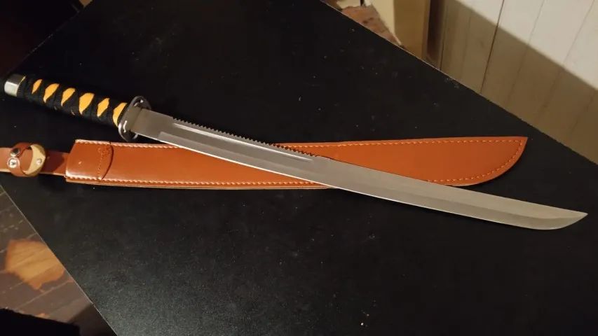Wakizashi - lâmina 50cm, sem fio