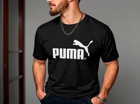 Camiseta Puma Logo Masculina em algodão - Foto 4