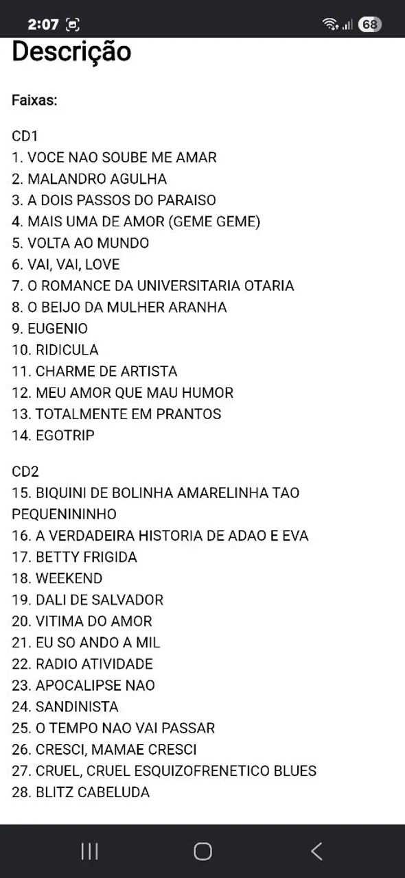 CD Duplo Blitz - Coleção Série Bis (Apenas os Discos 1 e 2) - Foto 3
