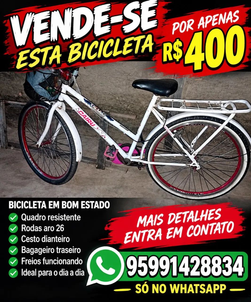 Vende ser essa bicicleta 