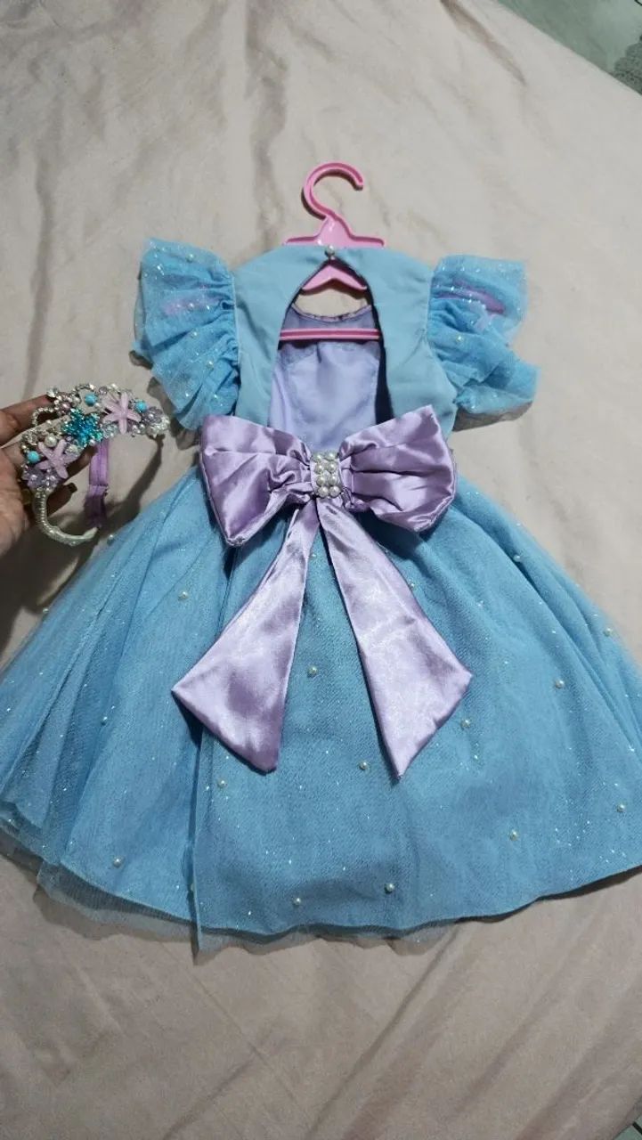 Vestido luxo princesa azul  - Foto 4