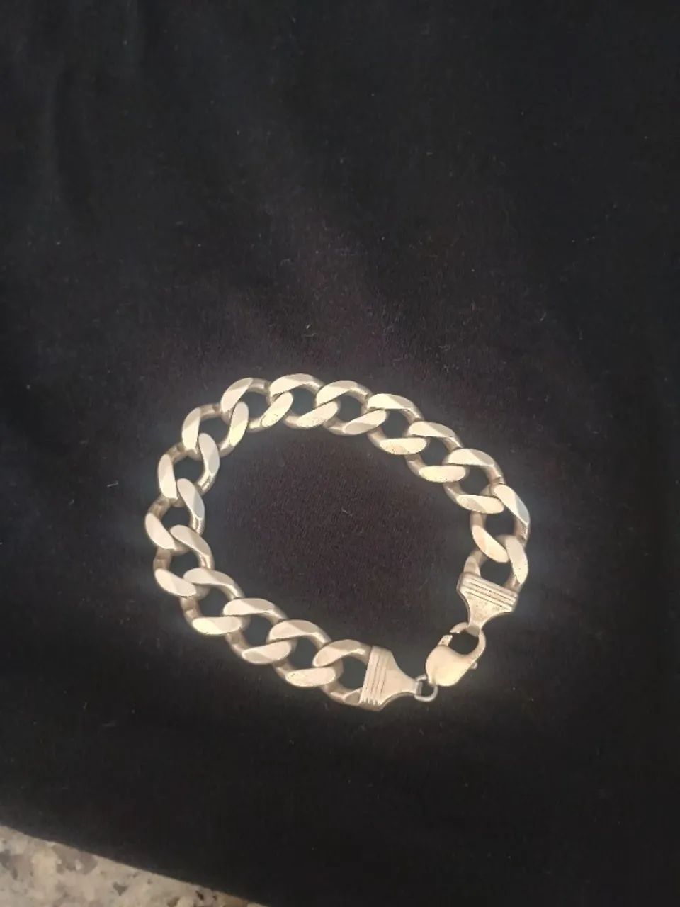 Pulseira de prata italiana 925 modelo Grumet - Foto 2