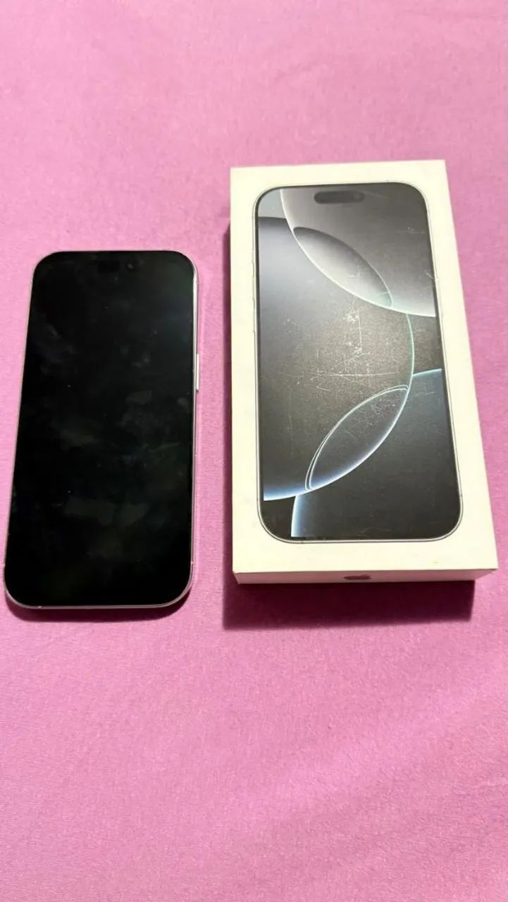 iPhone 16 Pro 128gb white Titanium bateria em 89% - Foto 3