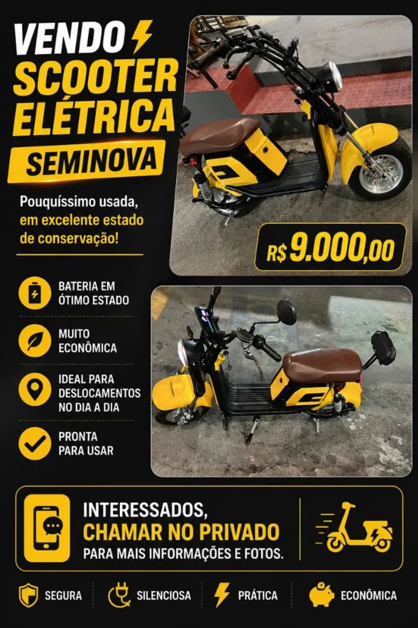 SCOOTER ELÉTRICA SEMINOVA