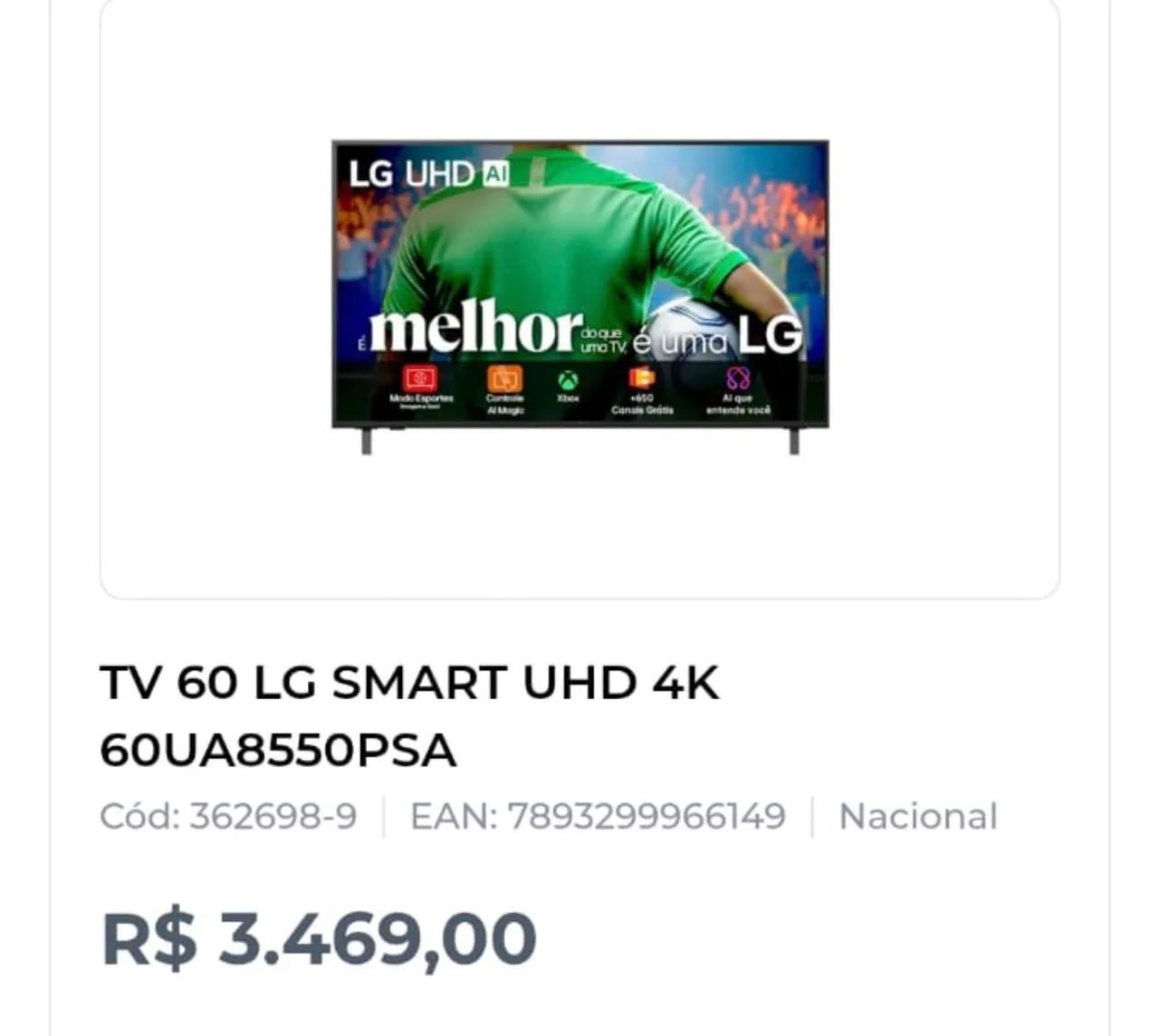 Vendo TV LG 60 polegadas  - Foto 2