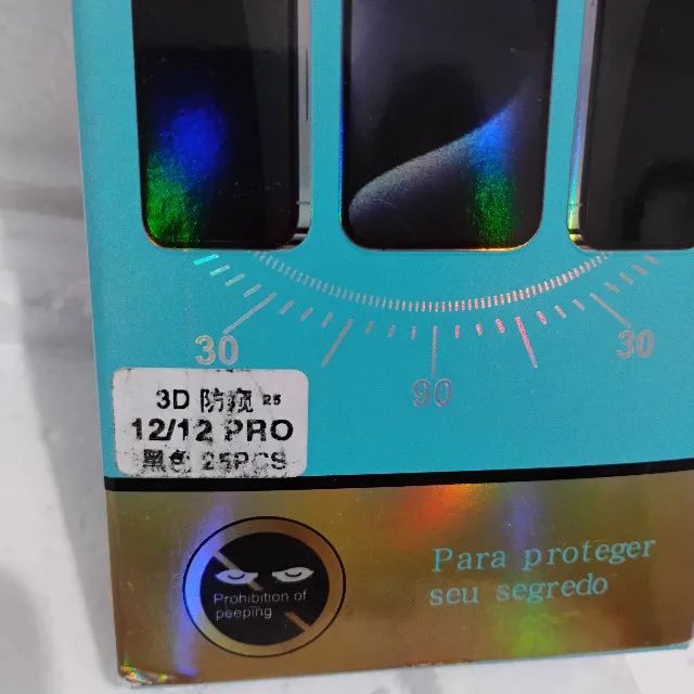 Kit 2 Caixas Películas 3D Vision Privacidade - 12/12PRO. Princy - Foto 3