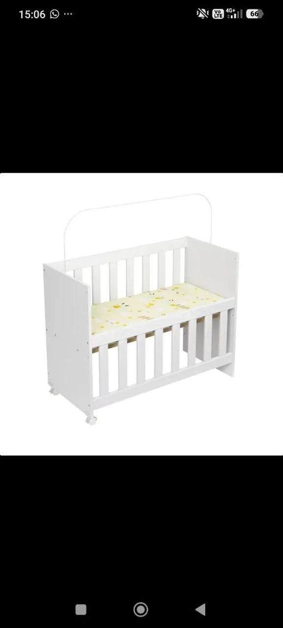 Mini berço com colchão e kit berço  - Foto 4