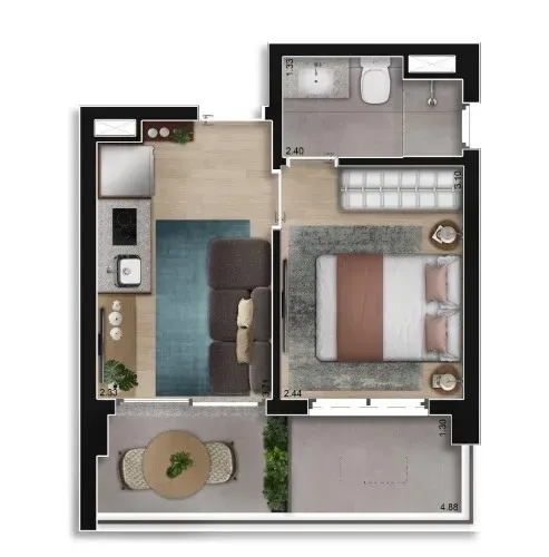 PLANTA 31m²