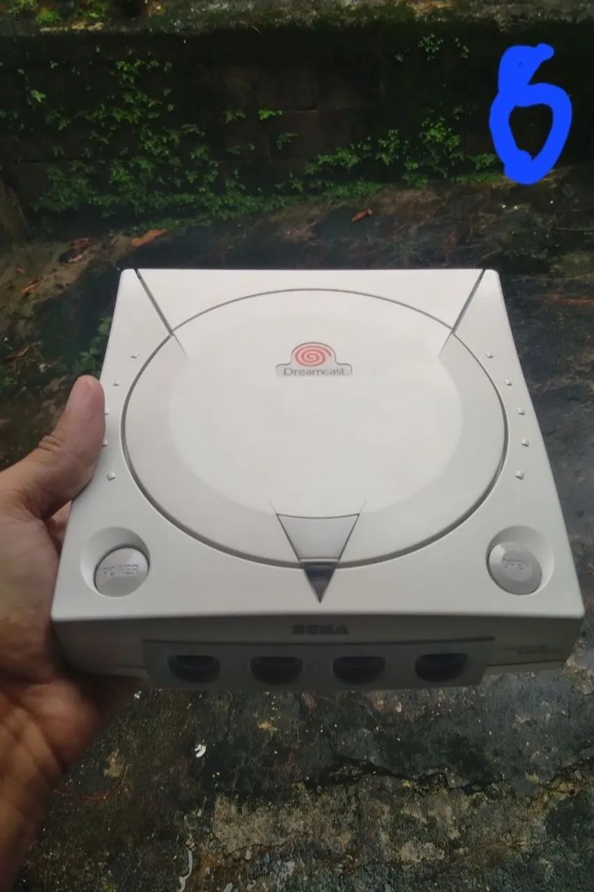 Dreamcast Carcaça branquinha para modelos VA1/VA2 bem conservada 