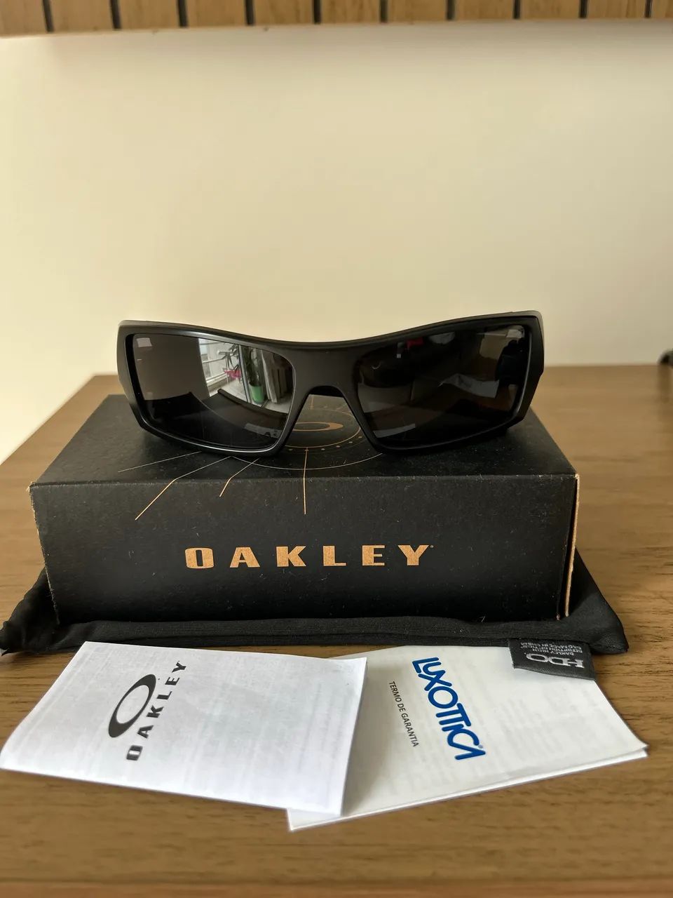 Óculos Oakley Gascan Matte Black Lentes Grey - Foto 2