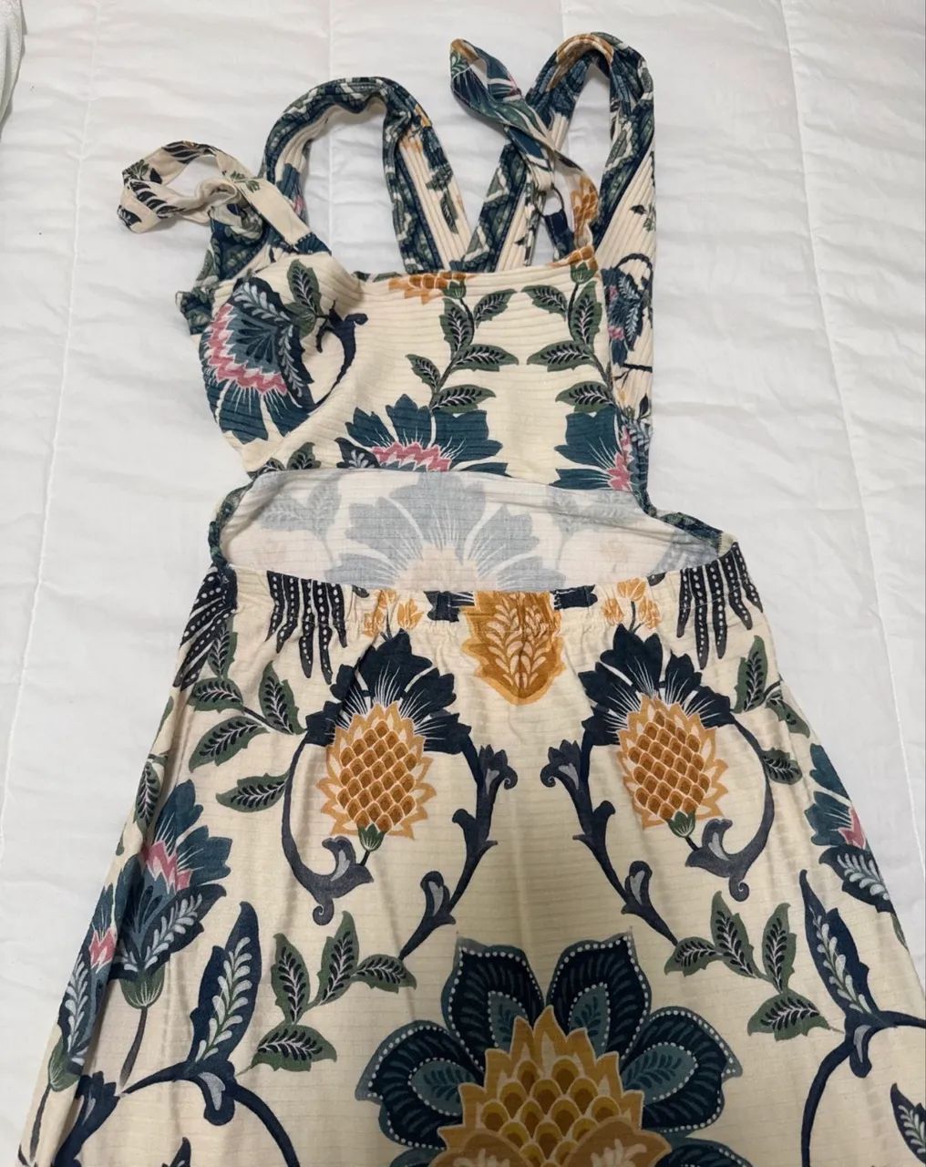 Vestido canelado Farm - Foto 2