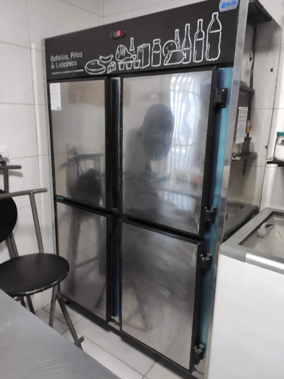 Refrigerador 4 portas - inox - Iglu - Foto 2