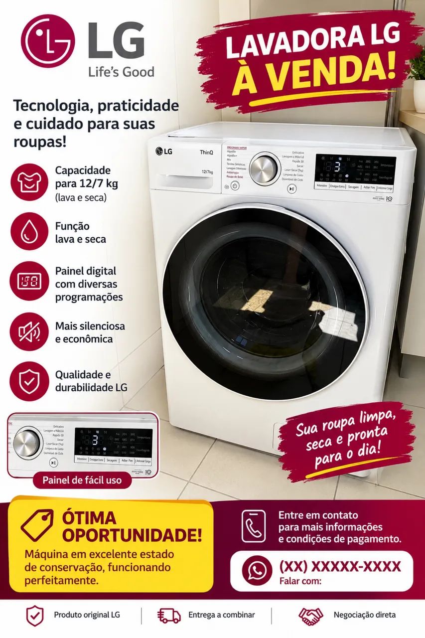 Vendo máquina de lavar 