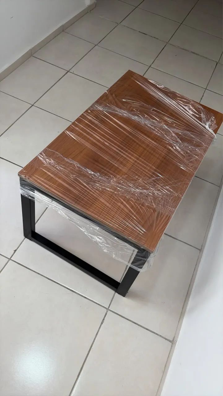 mesa industrial madeirada, frete grátis  - Foto 2