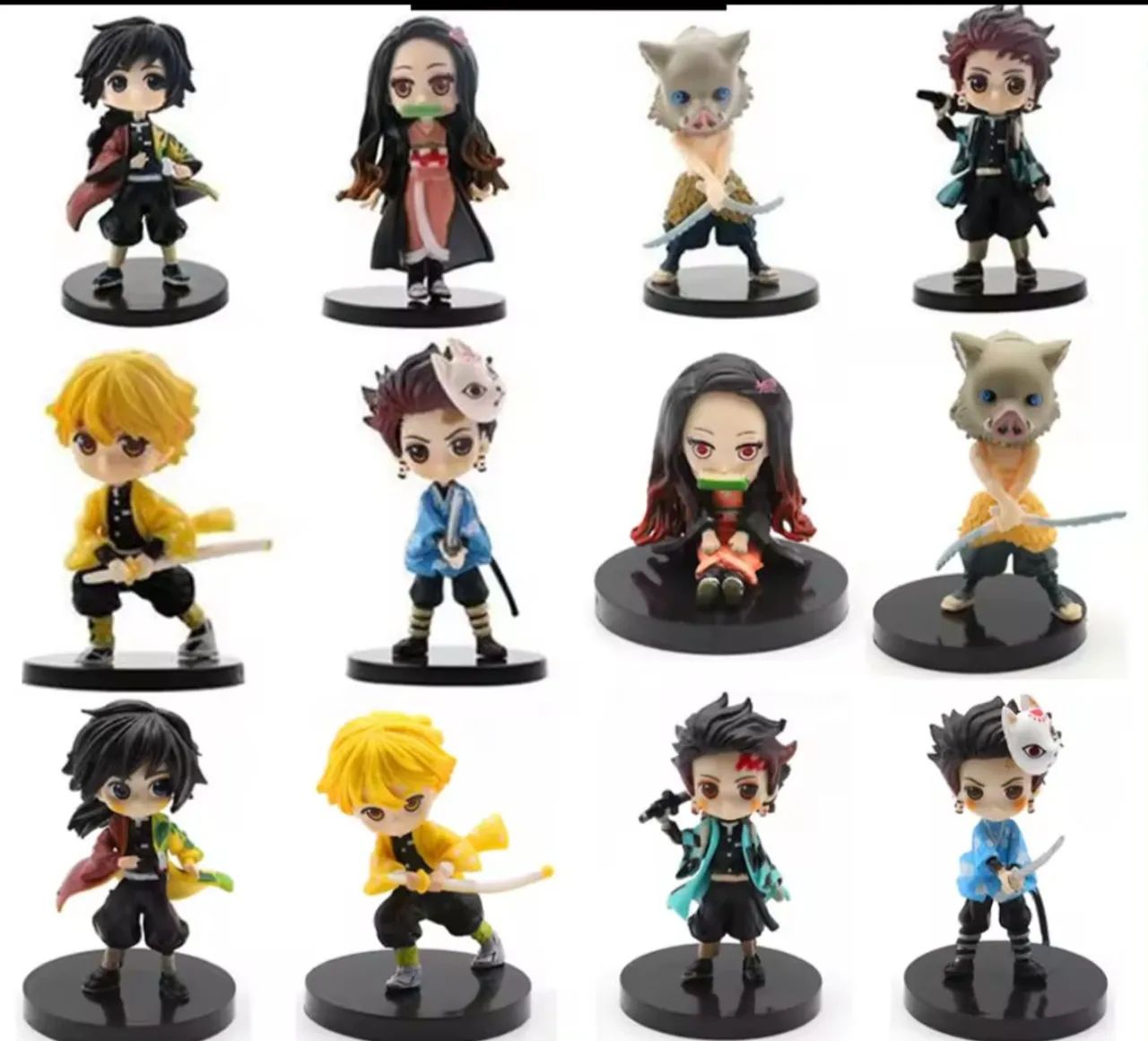 Figure action com base miniaturas, Naruto, demon Slayer, unidade - Foto 2