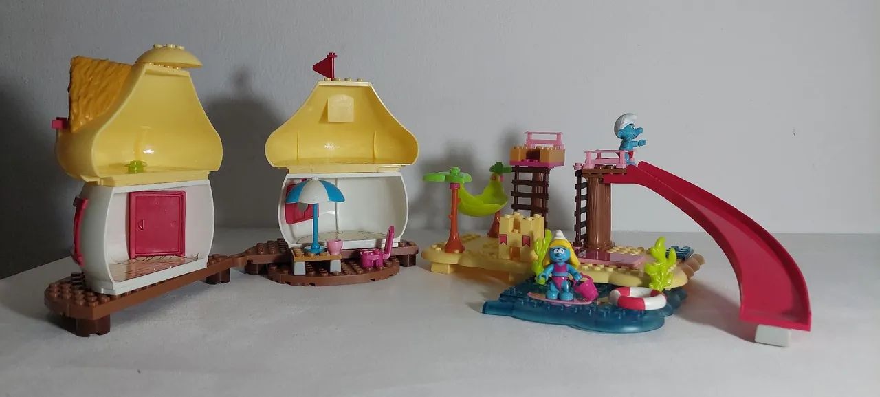 Smurfs Praia - Mega blocks - Foto 2