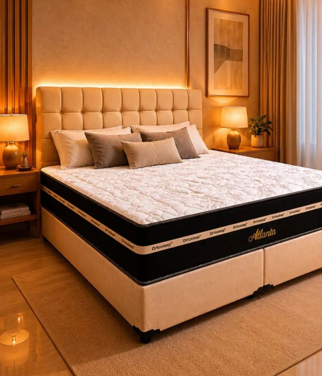 Cama super king semi ortopédico 