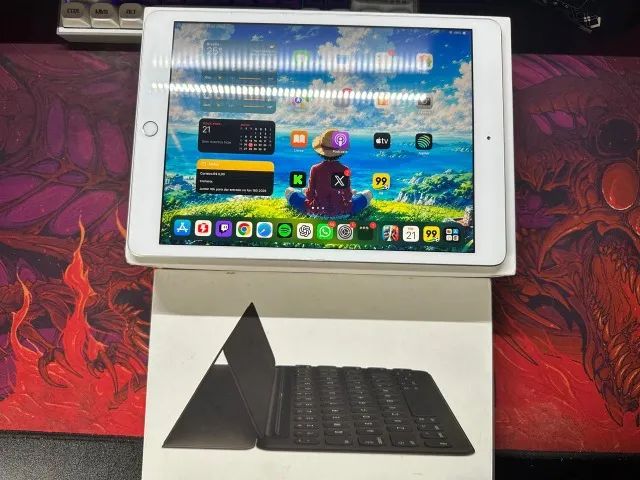 iPad 7° Geração 128GB Branco + Smart Keyboard - Foto 4