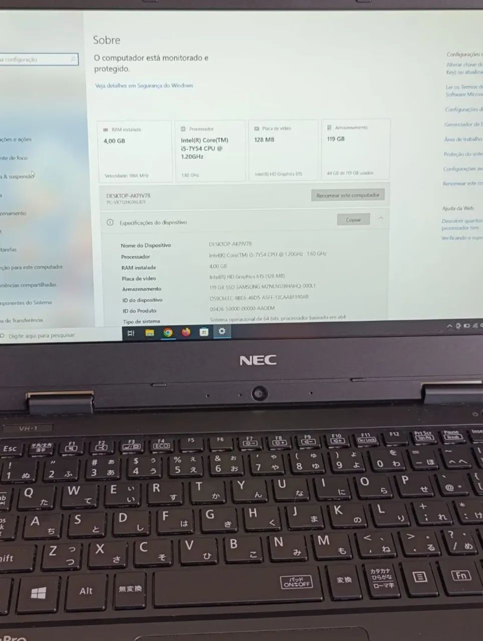 Notebook i5 7° geração Nec Versa pro - Notebooks - Cabreúva, Campo